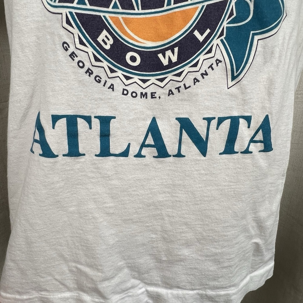 Vintage 1994 Super Bowl XXVIII NFL Football TShirt Sz Large AtlantA Georgia Dome - Picture 8 of 15